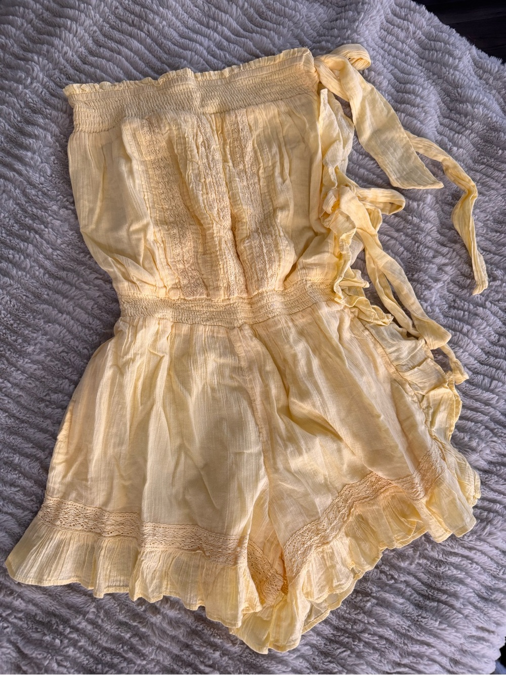 NWT Free People Ruffled Romper